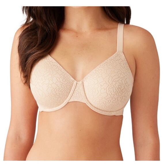 Wacoal Inside Job Underwire Bra tan nude adjustable full coverage size 38DDD - Picture 1 of 8